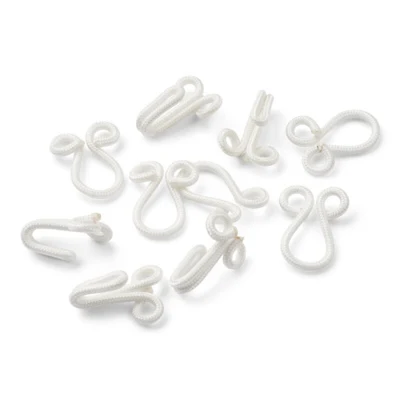 LindeHobby Ganci con Pelliccia, Bianco, 30 mm, set da 5