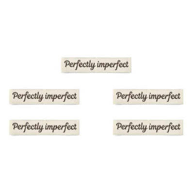 LindeHobby Perfectly Imperfect Etichetta (7 cm x 1 cm), 5 pezzi