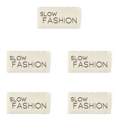 LindeHobby Slow Fashion Etichetta (4 cm x 2 cm), 5 pezzi
