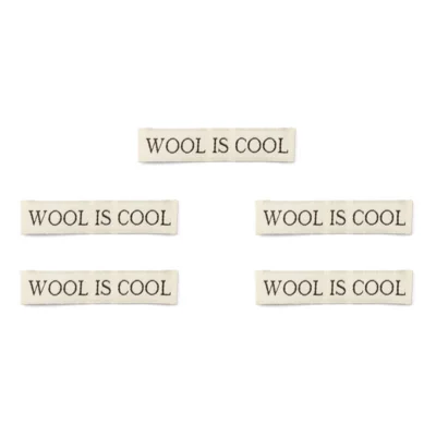 LindeHobby Wool Is Cool Etichetta (7 cm x 1 cm), 5 pezzi