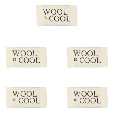 LindeHobby Wool Is Cool Etichetta (4 cm x 2 cm), 5 pezzi