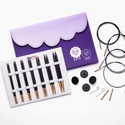 KnitPro J’ADORE CUBICS Deluxe Set di Ferri Circolari Intercambiabili