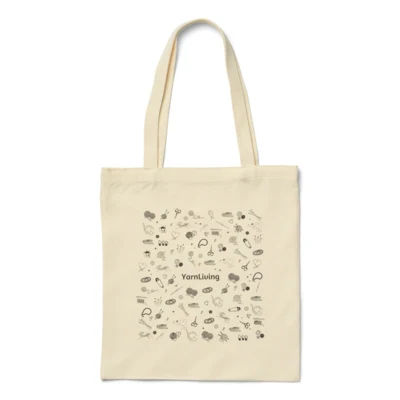 LindeHobby Borsa in tela, YarnLiving, 35x40 cm, 1 pezzo