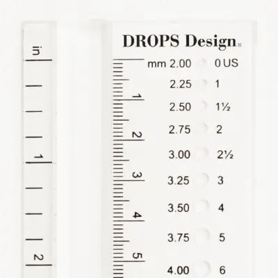 DROPS Righello misuratore ferri (2,00-12,00 mm)