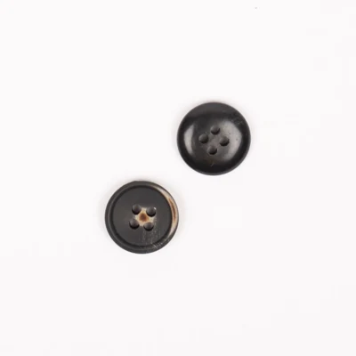 DROPS Legno Imitato (Carbone), Bottone, 15 mm (n. 705)