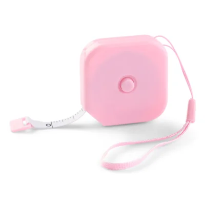 LindeHobby Metro a Nastro Quadrato Retrattile, 150 cm Rosa