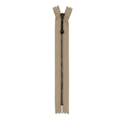 YKK Cerniera Fissa Ottone Anticato 4 mm 23 cm 572 Sabbia