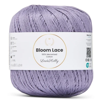 LindeHobby Bloom Lace Mercerized Cotton 12 Lilla chiaro
