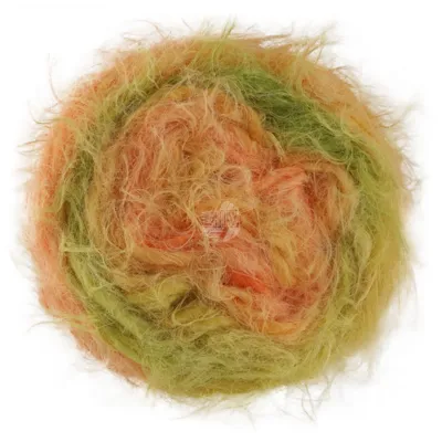 Lana Grossa Basta Mista 104 Verde kiwi/Verde pistacchio/Vaniglia/Giallo senape/Pesca/Albicocca