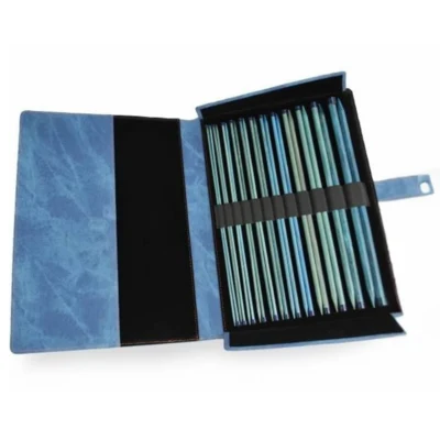 LYKKE Set di Ferri a Punta Singola Indigo, Blu azzurro, 35 cm