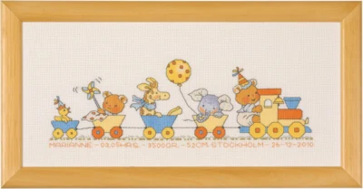 Kit Ricamo Bobbi Happy Friends 33 x 15 cm