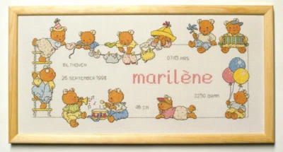 Kit Ricamo Happy Friends 40 x 20 cm R 5378