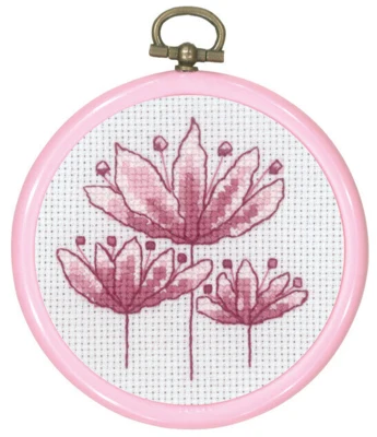 Kit da Ricamo Tulipani Rosa 8 Ø