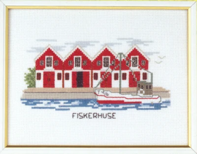 Kit da Ricamo Case di Pescatori 20 x 15 cm 5611