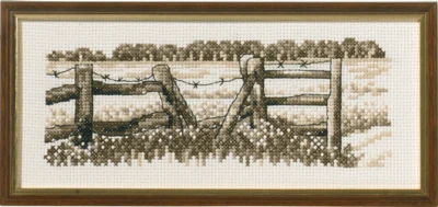 Kit per ricamo Staccionata R5619 22 x 9 cm