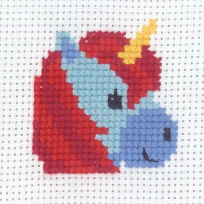 Kit Ricamo Unicorno 8 x 8 cm