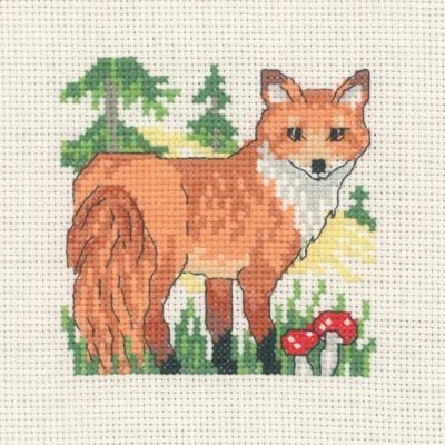 Kit Ricamo Volpe 12 x 12 cm