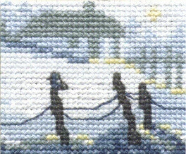 Kit Punto Croce Neve 5 x 6,5 cm