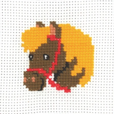 Kit Ricamo MFK Testa di Cavallo 8 x 8 cm