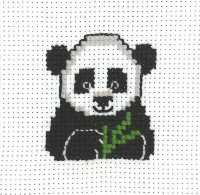Kit Ricamo MFK Panda 8 x 8 cm