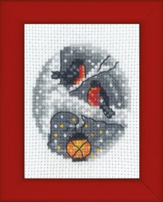 Kit Ricamo Uccelli su Albero Immagine 6 x 8 cm