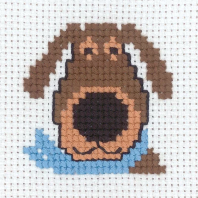 Kit da Ricamo Cane 8 x 8 cm