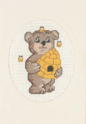Kit da ricamo Ape Orso 9 x 13 cm