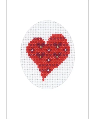 Kit da Ricamo Cuori con cuori 5883/00 9 x 13 cm