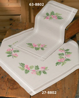 Kit Ricamo Bacche di Sorbo 80 x 80 cm