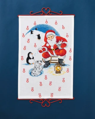 Kit Ricamo Babbo Natale & Pinguini 40 x 60 cm B5125/40