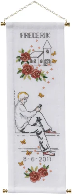 Kit Ricamo Cresima Ragazzo 14 x 41 cm B/5205/14