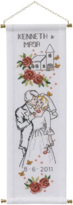 Kit per ricamo Matrimonio 14 x 41 cm B/5205/14