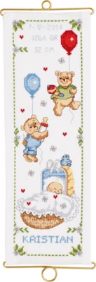 Kit di ricamo Kristian battesimo M/5188/14 14 x 40 cm