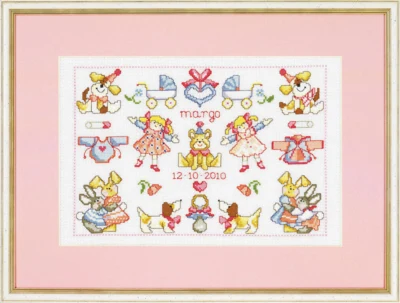 Kit per ricamo Margo nascita 38 x 28 cm