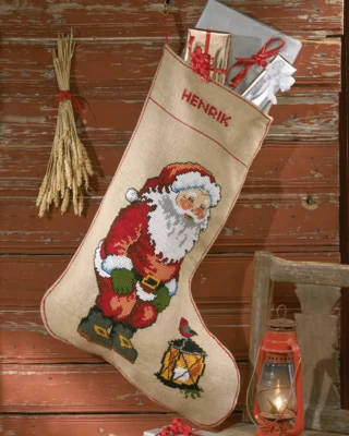 Kit da Ricamo Calza di Natale XL 57 x 80 cm