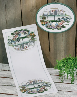 Kit da Ricamo Vita da Campeggio 24 x 62 cm