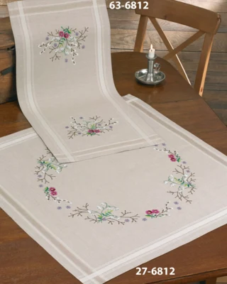 Kit da ricamo Bucaneve striscia 40 x 80 cm