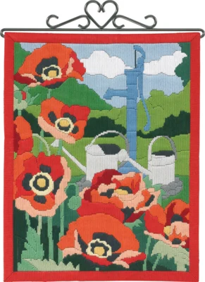 Kit da Ricamo Papaveri 30 x 38 cm
