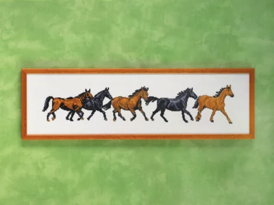 Kit da Ricamo Cavalli Fila 59 x 16 cm R5425