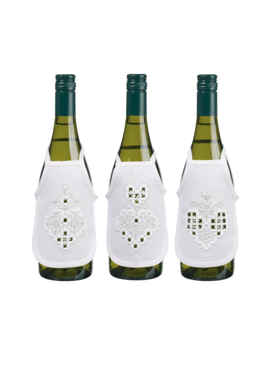 Kit Ricamo Hardanger cuore argento 10 x 15 cm