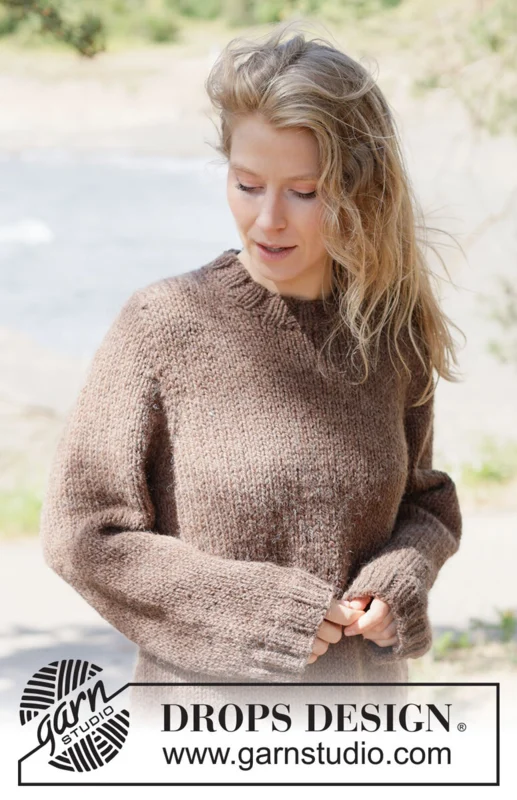 262-28 Earthbound Sweater by DROPS Design