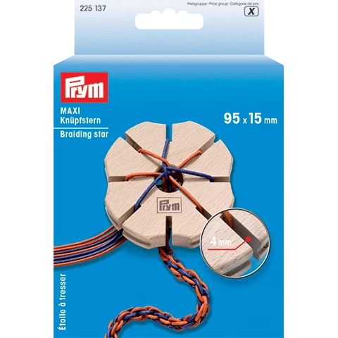 Prym Stella annodatrice, legno, maxi (95 mm)