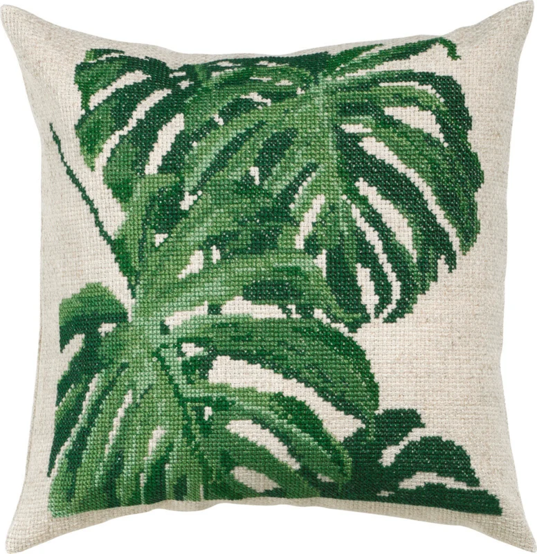Kit Ricamo Monstera 40x40 cm