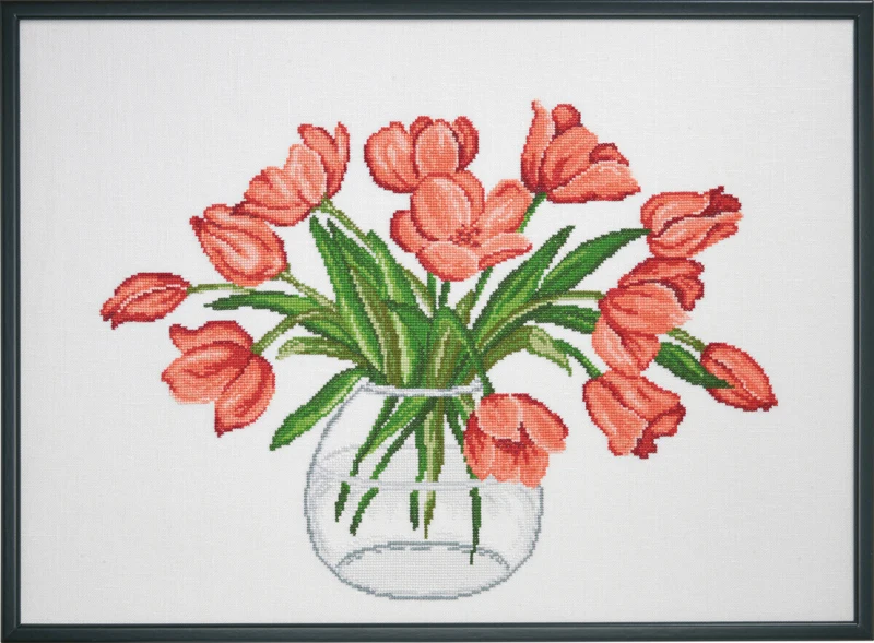 Kit da Ricamo Tulipani R5472 58 x 42 cm