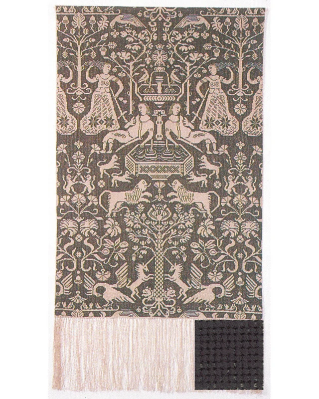 Kit per ricamo Beidewand verde scuro 85 x 147 cm