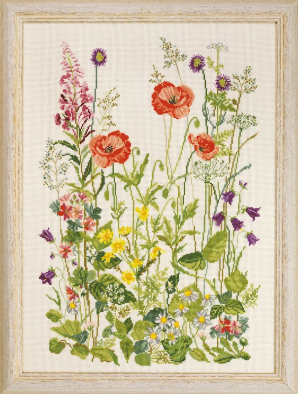 Kit Ricamo Papaveri aida 33 x 45 cm R5409