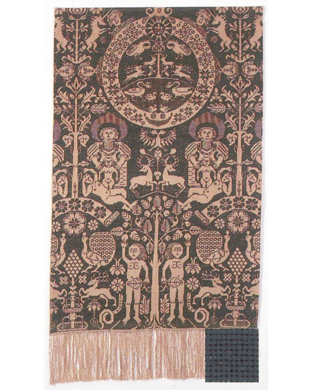 Kit da ricamo Beidewand blu 82 x 146 cm