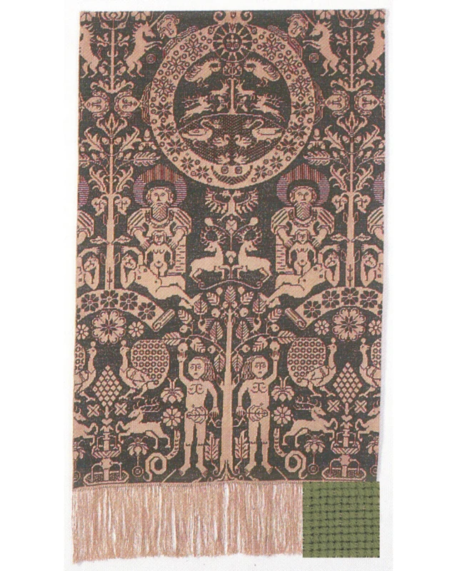 Kit Ricamo Beidewand verde chiaro 82 x 146 cm