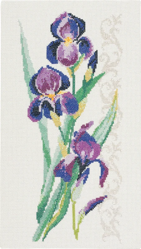 Kit da Ricamo Fiori Sospensione 34 x 60 cm