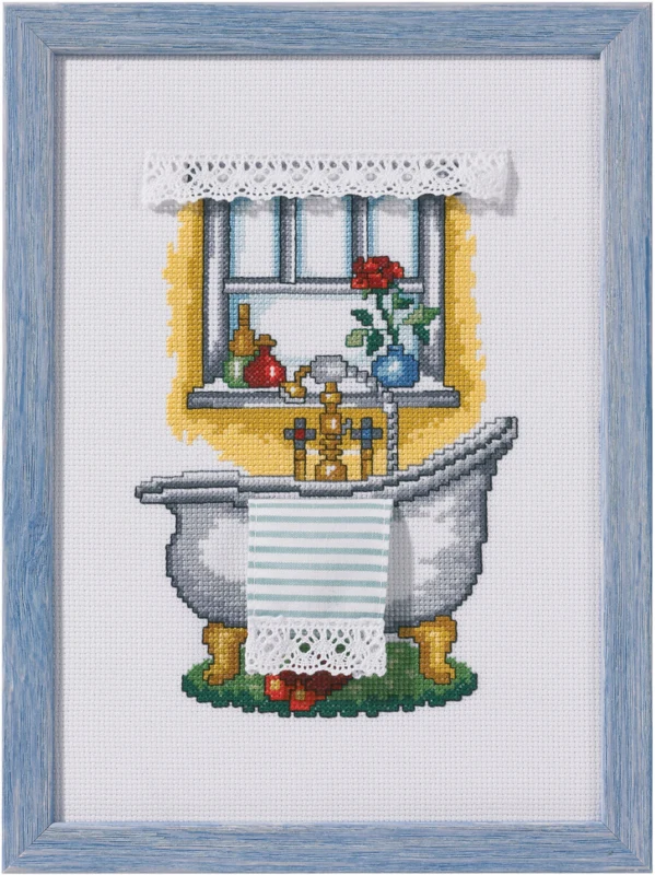 Kit da Ricamo Bagno 20 x 28 cm R5386